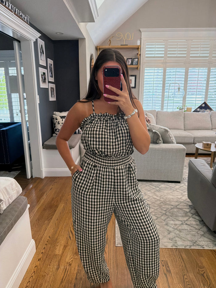 Millie Gingham Jumpsuit