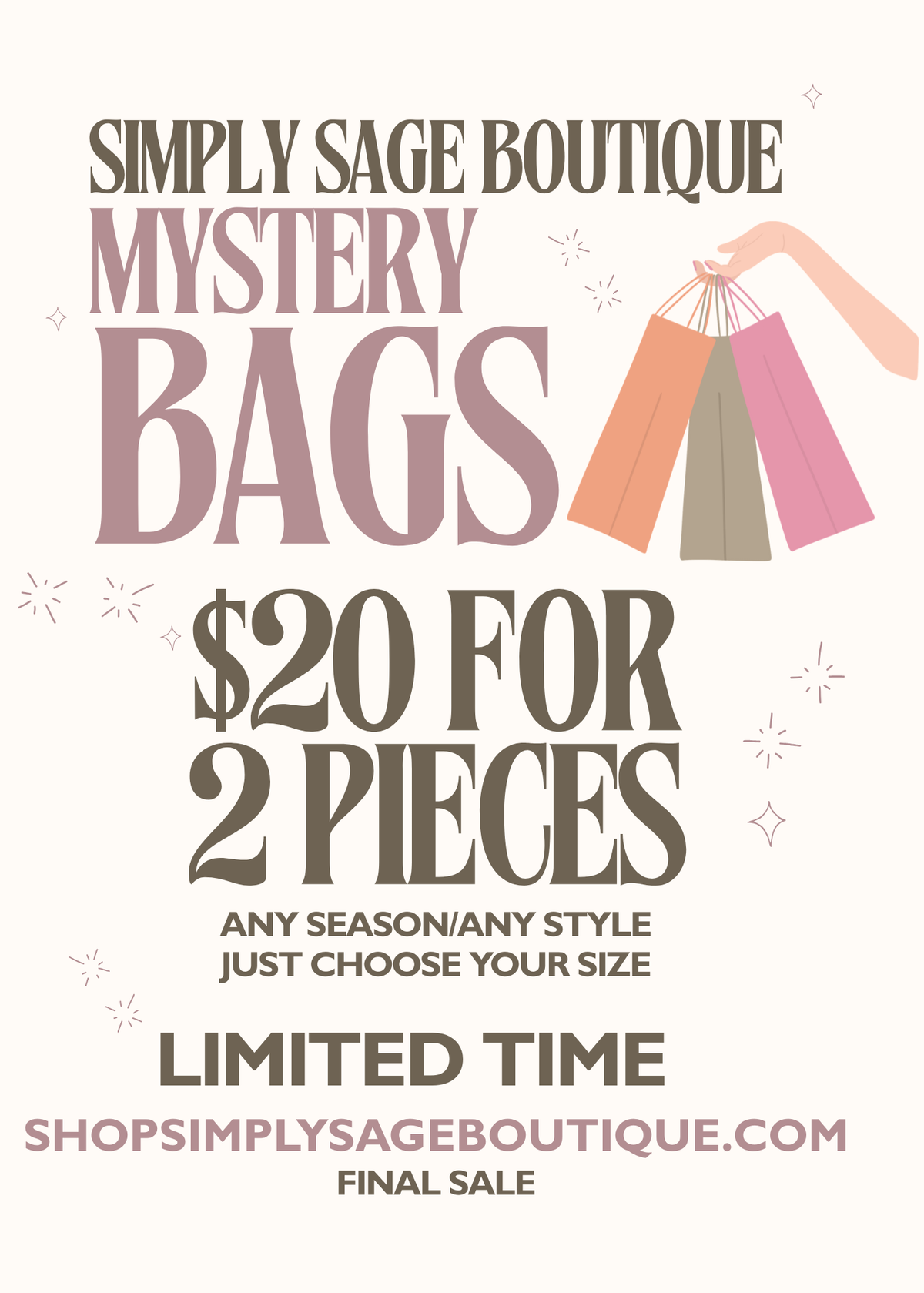 $20 Mystery Bag (2 Items)