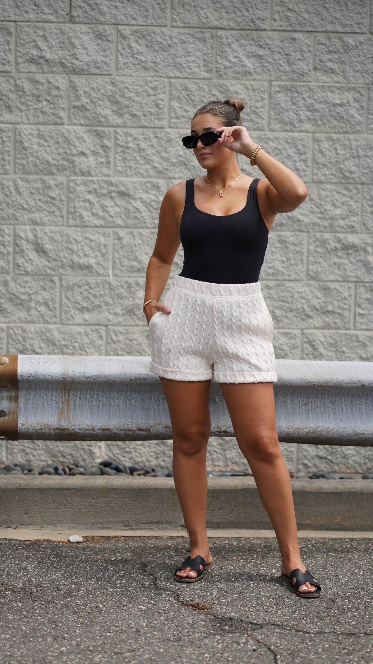 Cupid Cable Knit Shorts