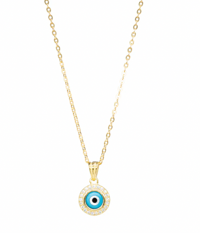 Round Evil Eye Necklace