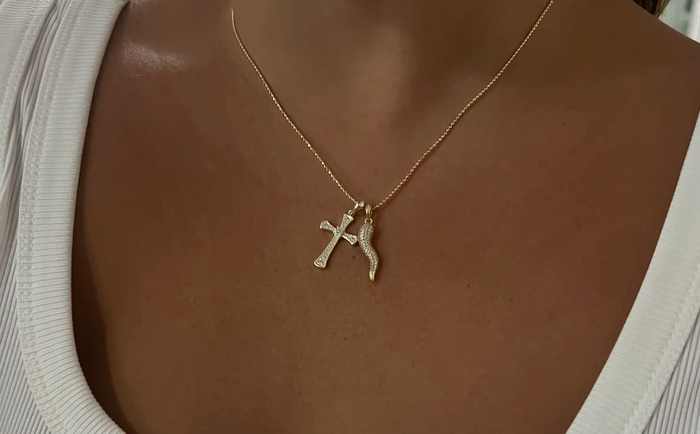 Buona Fortuna Necklace - WHITE GOLD