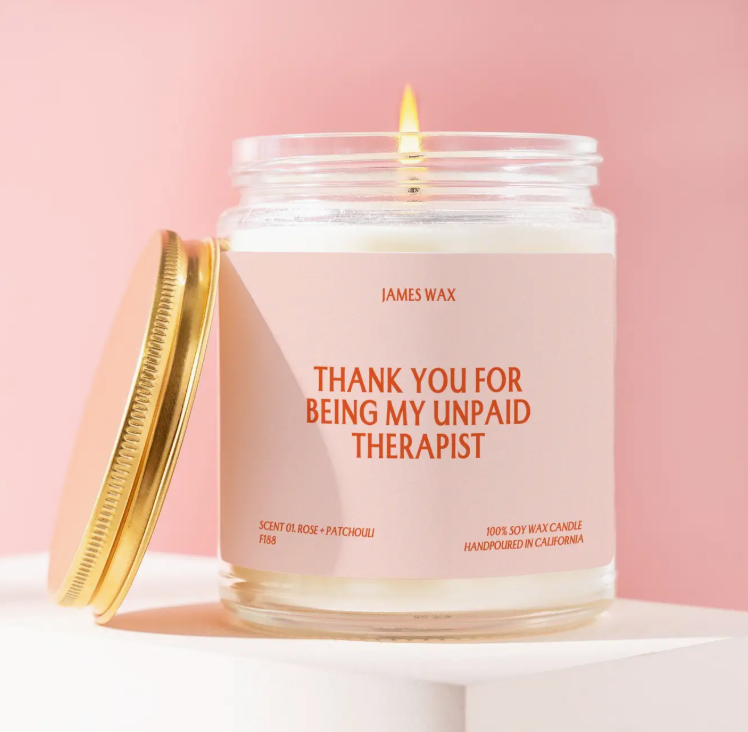 Unpaid Therapist Candle